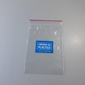 Saco de PP impresso aba adesiva