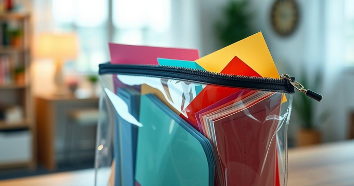 Envelope plástico com zíper: a solução prática para organização e proteção de documentos