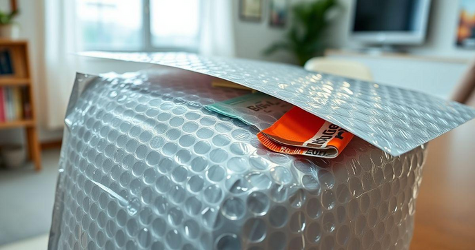 Envelope com plástico bolha é a melhor opção para proteger seus produtos