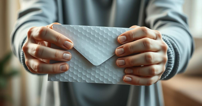 Envelope com plástico bolha interno garante proteção e segurança para seus envios