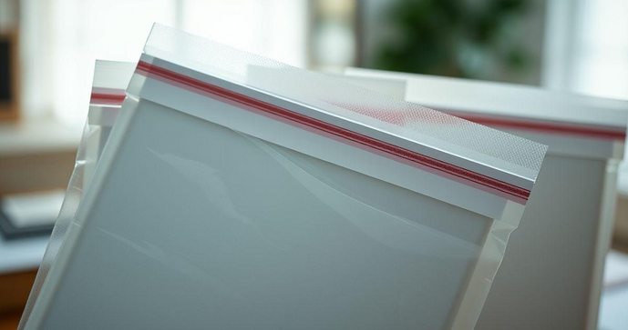 Envelope plástico adesivo é essencial para proteção e envio seguro de documentos